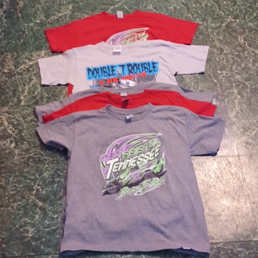 Nascar racing tee shirt lot boys size medium